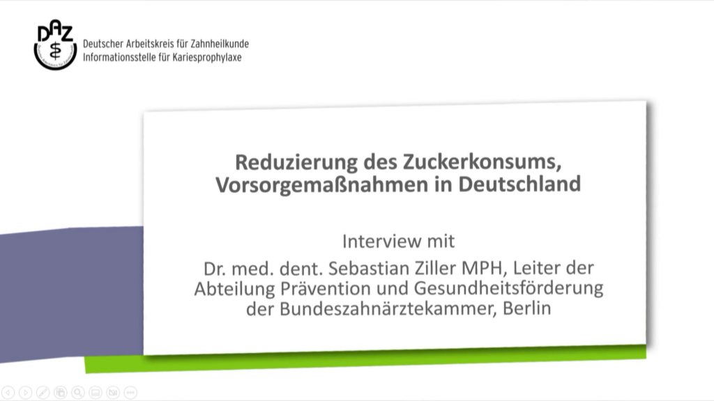 Reduzierung des Zuckerkonsums, Vorsorgemaßnahmen in Deutschland